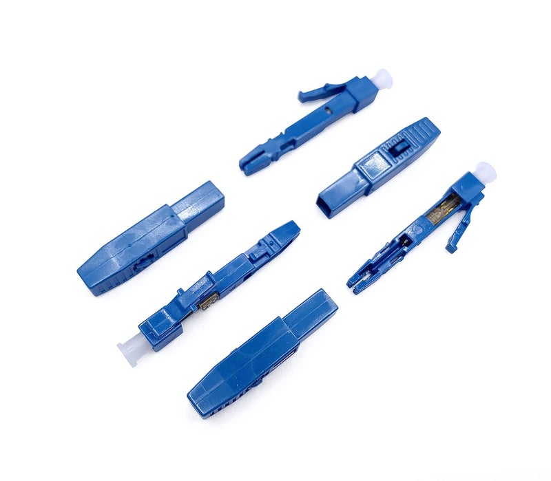 Elfcam ® - LC/UPC Simplex Single-Mode (SM) Fibre Optic Quick Connector, Set of 5 - Image 1